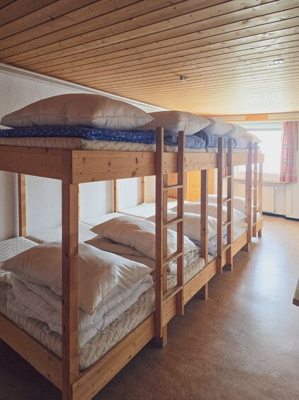 Five bunk beds in one room. | © Davos Klosters Mountains